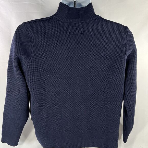 Marc Asher Pullover Blue Full Zip Sweater Knit Jacket Mens Small Soft Touch NWT - Picture 6 of 11